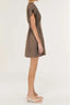 STAPLE THE LABEL Evian Deep V Mini Dress – Latte