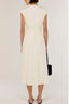 STAPLE THE LABEL Ode V Neck Midi Dress – Vanilla