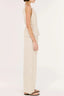 STAPLE THE LABEL Lola Mid- Rise Pants - Taupe/White Stripe