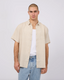 SILENT THEORY Linen SS Shirt - Natural