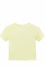 Light yellow baby tee back veiw