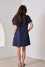 VALERIA LABEL Tosca Shift Dress - Blue