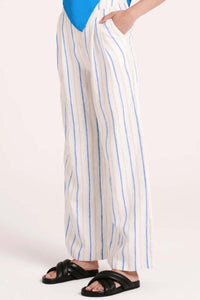 NUDE LUCY Yin Tailored Pant - Azure Stripe