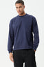 AFENDS Genesis Boxy Long Sleeve Tee - Deep Blue Sea
