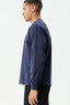 AFENDS Genesis Boxy Long Sleeve Tee - Deep Blue Sea
