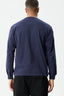 AFENDS Genesis Boxy Long Sleeve Tee - Deep Blue Sea