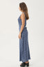 AFENDS Mountains Tully Seersucker Maxi Dress - Navy  Red Check