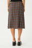 AFENDS Reverie Seersucker Midi Skirt - Coffeee Check