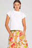 BOOM SHANKAR Basic Leaf Top - White