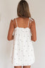 BY FRANKIE Polly Spot Mini Dress - White