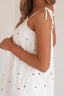 BY FRANKIE Polly Spot Mini Dress - White