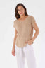 CARBON THE LABEL Cleo Hessian Top - Soft Camel