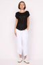 CARBON THE LABEL Cleo Hessian Top - Black