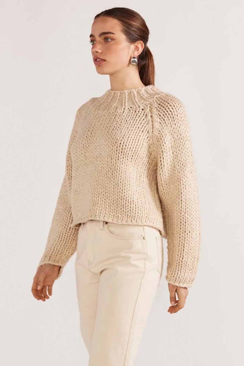 STAPLE THE LABEL Loft Chunky Jumper - Natural
