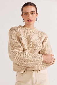 STAPLE THE LABEL Loft Chunky Jumper - Natural