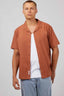 SILENT THEORY Hendricks Shirt - Tan