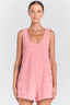 POOLSIDE PARADISO Mai Tai Romper - Rose