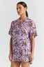POOLSIDE PARADISO Zanzibar 100% Rayon Shirt Dress - Lilac