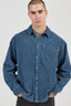 ROLLAS Campus Chunky Cord Long Sleeve Shirt - Washed Blue