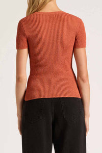 NUDE LUCY Perez Knit Top - Rose