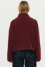 STAPLE THE LABEL Katya Crop Sherpa Jacket - Merlot