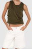 STAPLE THE LABEL Nyra Denim Jorts – White