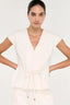 STAPLE THE LABEL Roselle Tie Front Top