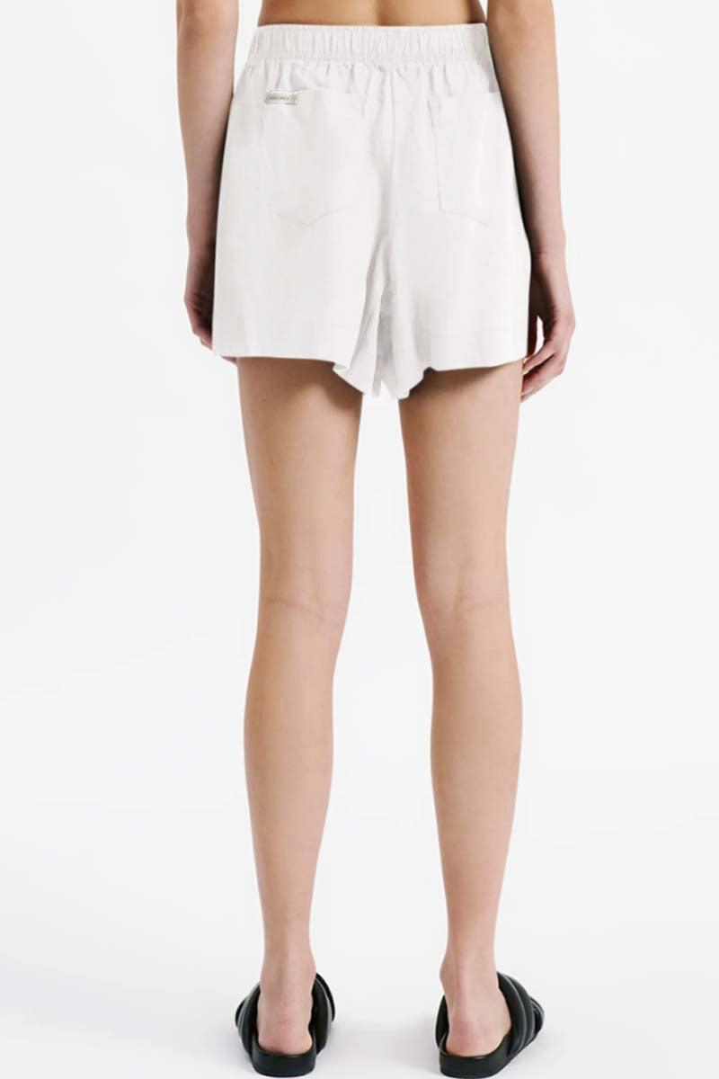NUDE LUCY Lounge Linen Short - White