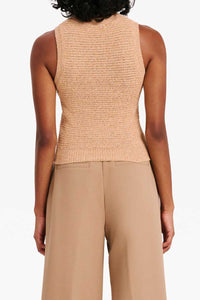 NUDE LUCY Ember Knit Tank - Brick