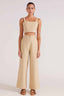 STAPLE THE LABEL Brixton Wide Leg Pant - Wheat - Cicada By Ayliah