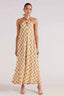 STAPLE THE LABEL Arlo Halter Midi Dress - White/Beige - Cicada By Ayliah