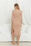 IRIS MAXI Bella Knit Dress - Beige - Cicada By Ayliah
