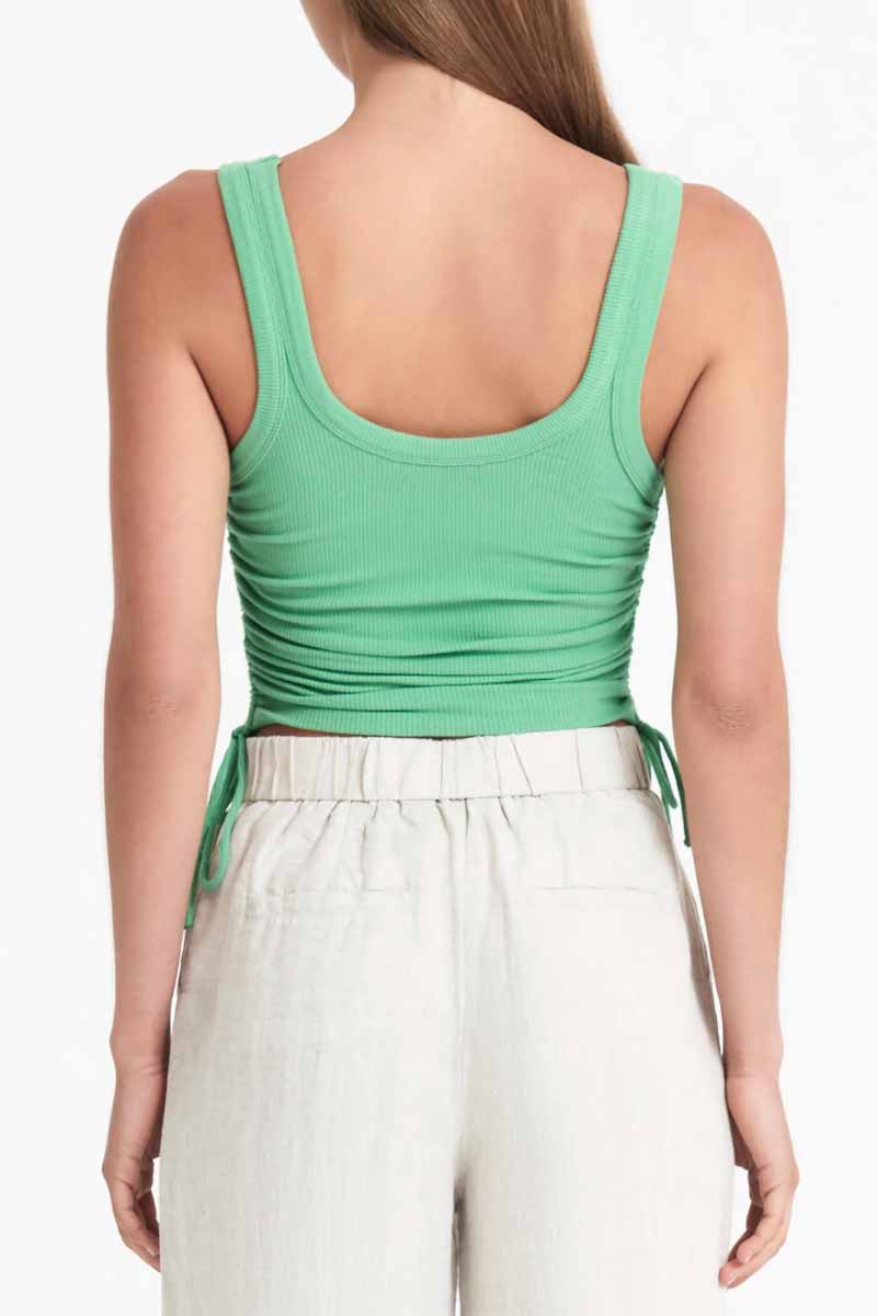 NUDE LUCY Mika Drawstring Top - Palm