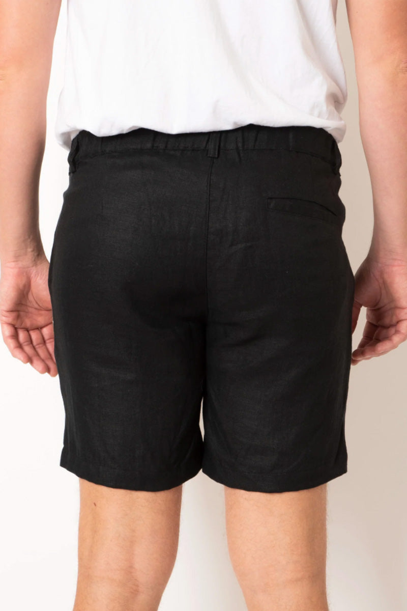 DESTii Linen Shorts - Black