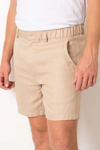 DESTii Linen Shorts - Camel