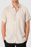 DESTii Short Sleeve Linen Shirt - Natural - Cicada By Ayliah